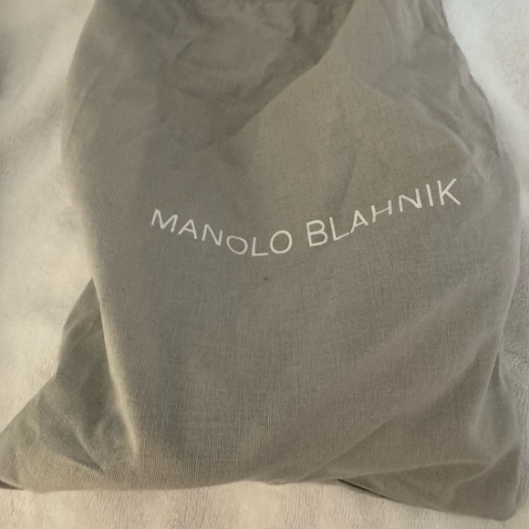 Manolo Blahnik Black Heels with Crystal Embellishment - Picture 5 of 13